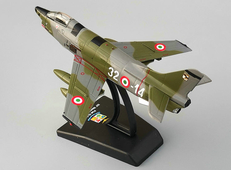 1/100 Scale 1983 Fiat G.91Y Jet Fighter Diecast Aircraft Model