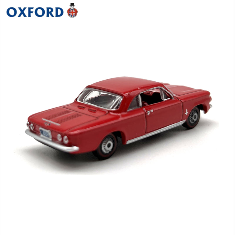 1/87 Scale 1963 Chevrolet Corvair Coupe Red Diecast Model Car