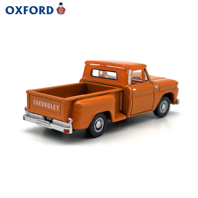 1/87 Scale 1965 Chevrolet Stepside Pickup Truck Orange Diecast Model