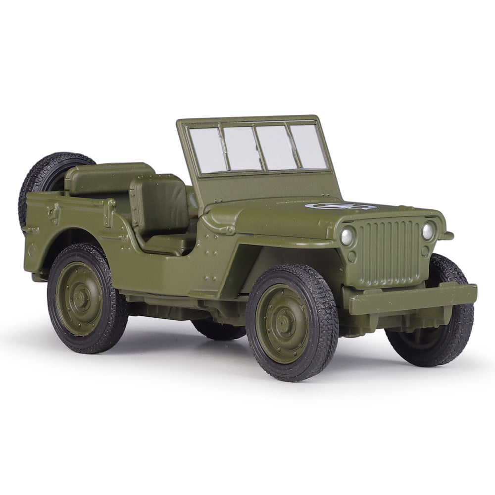 1/36 Scale 1941 Jeep Willys MB Diecast Model Car Pull Back Toy