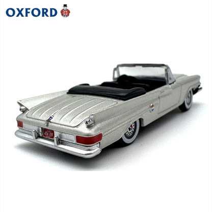 1/87 Scale 1961 Chrysler 300 Convertible Silver Diecast Model Car