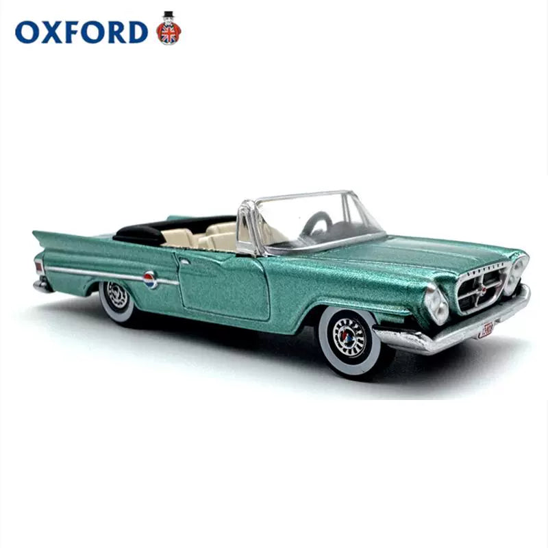 1/87 Scale 1961 Chrysler 300 Convertible (open) Green Diecast Model Car