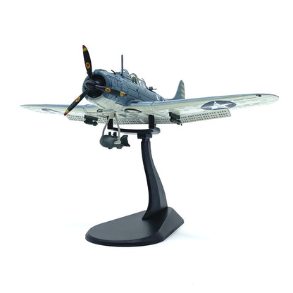 Douglas SBD Dauntless WWII American Naval Scout Plane Dive Bomber 1/72 Scale Diecast Model Aircraft