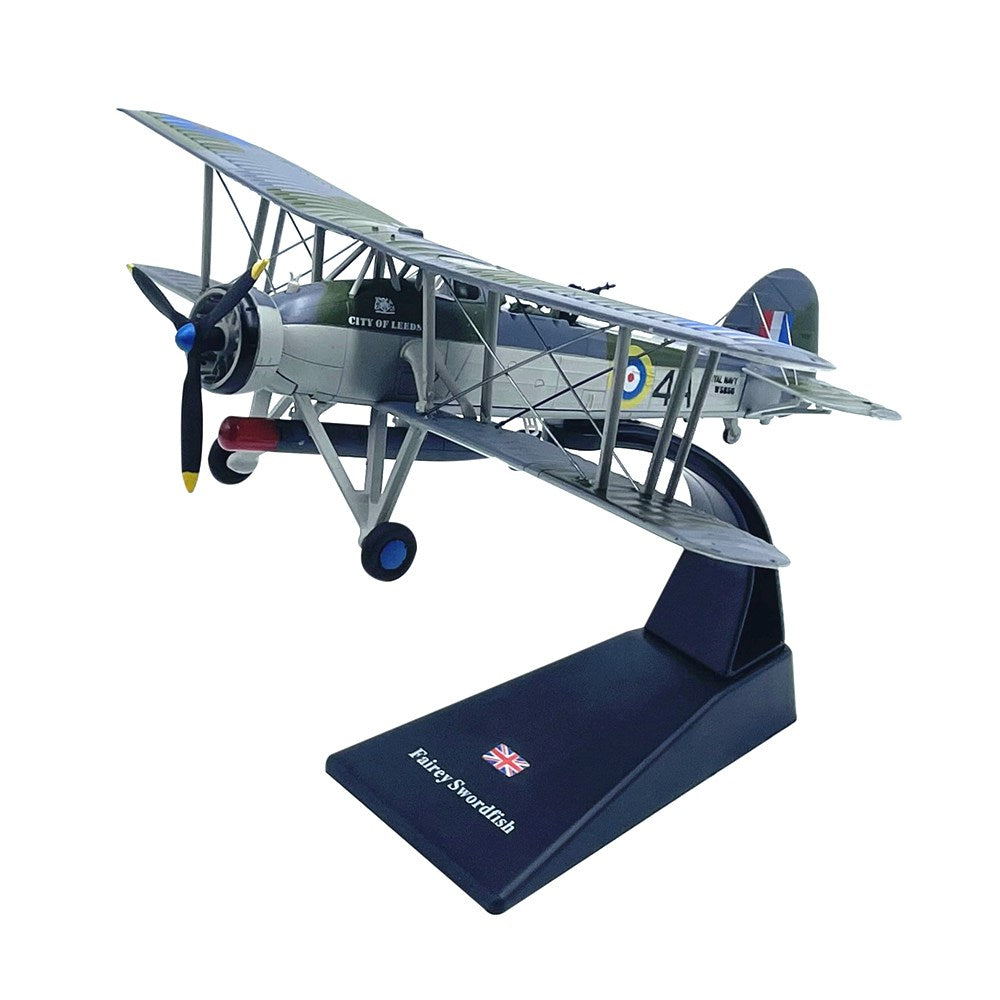 Fairey Swordfish Biplane Torpedo Bomber 1/72 Scale Diecast Aircraft Model