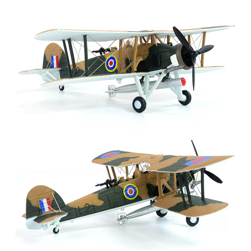 Fairey Swordfish Biplane Torpedo Bomber 1/72 Scale Diecast Aircraft Model