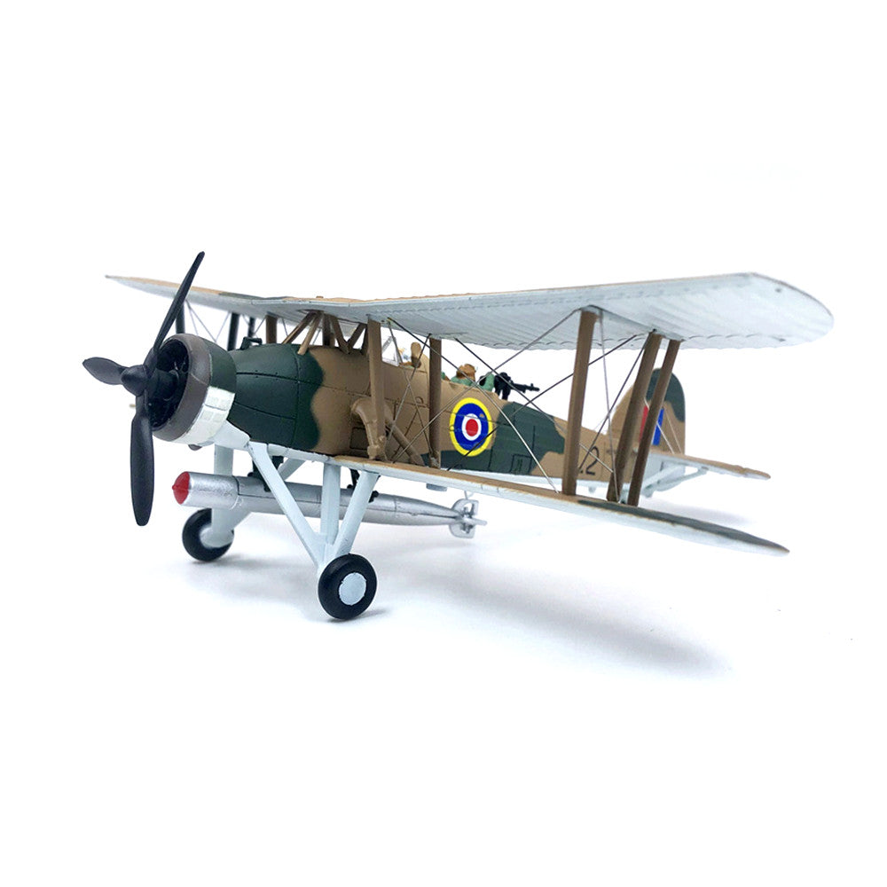 Fairey Swordfish Biplane Torpedo Bomber 1/72 Scale Diecast Aircraft Model