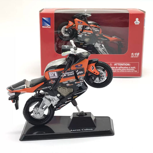 1/18 Scale Honda CBR600RR Sport Bike Aaron Colton Diecast Model Motorcycle