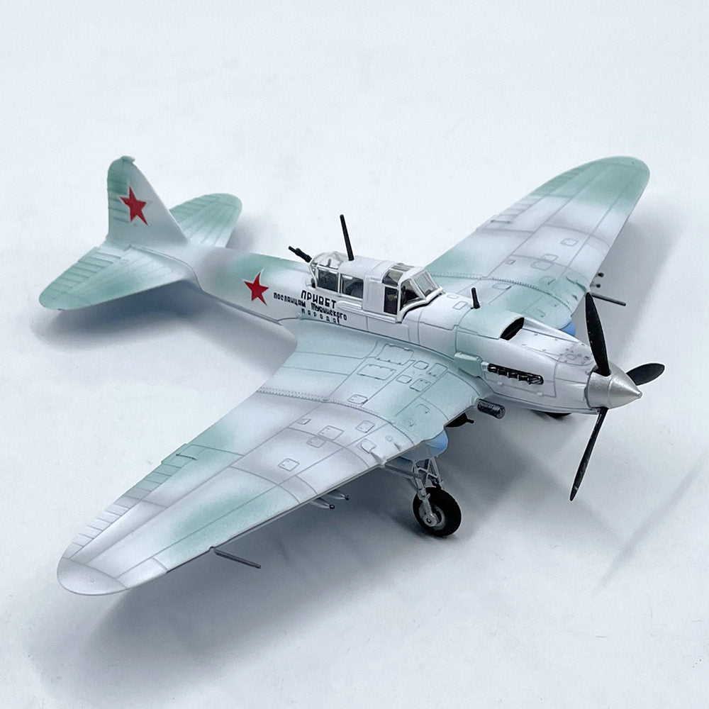 WWII Soviet Union Ilyushin Il-2 Ground-Attack Aircraft 1/72 Scale Diecast Metal Model