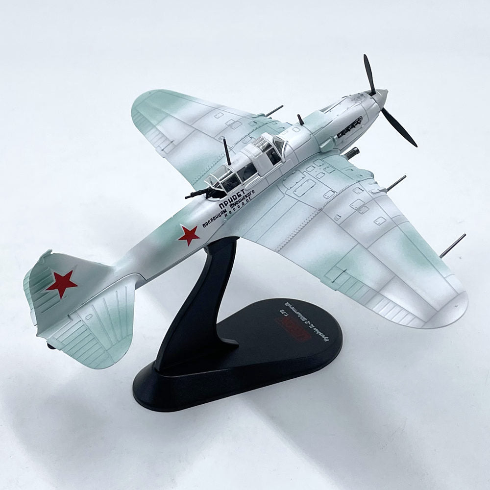 WWII Soviet Union Ilyushin Il-2 Ground-Attack Aircraft 1/72 Scale Diecast Metal Model