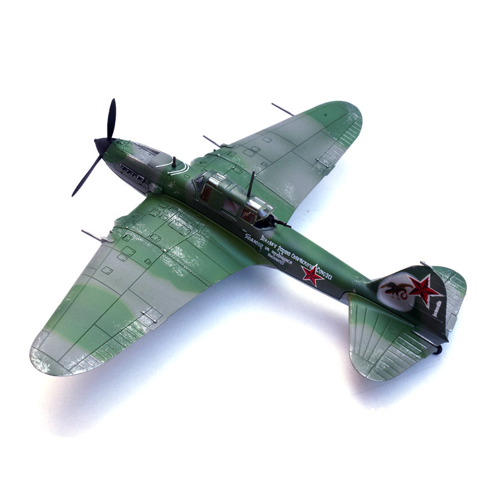 WWII Soviet Union Ilyushin Il-2 Ground-Attack Aircraft 1/72 Scale Diecast Metal Model