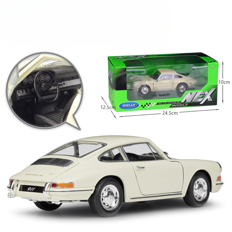 1/24 Scale 1964 Porsche 911 Classic Luxury Sports Car Diecast Model