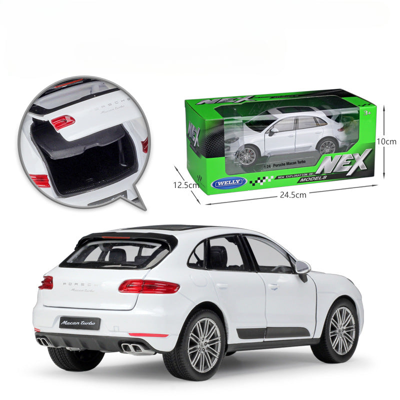 1/24 Scale Porsche Macan Turbo Compact Luxury Crossover SUV Diecast Model Car