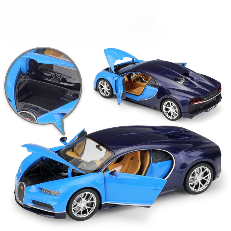 1/24 Scale Bugatti Chiron Sports Car Diecast Model