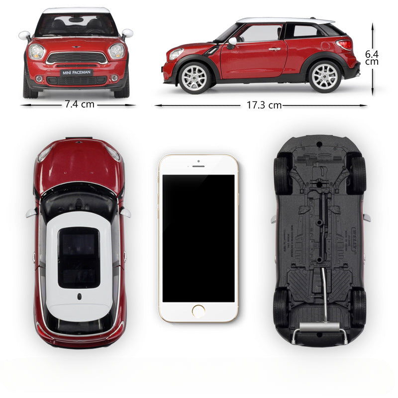 1/24 Scale Mini Cooper S Paceman Subcompact crossover SUV Diecast Model Car