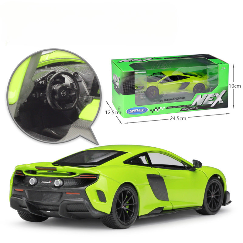 1/24 Scale McLaren 675LT Coupe Diecast Model Sports Car