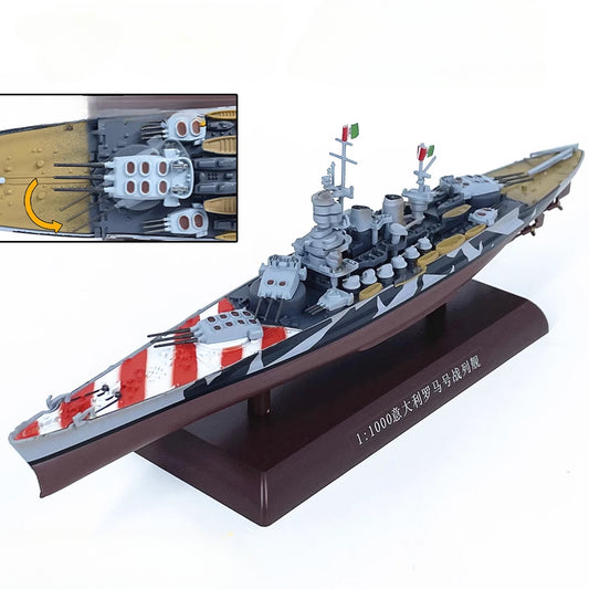 1/1000 Scale Roma Italian Regia Marina Littorio-Class Battleship Diecast Model