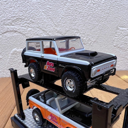 1/64 Scale 1966 Ford Bronco Hardtop Convertible Diecast Model Cars Auto-Lift 2-Pack