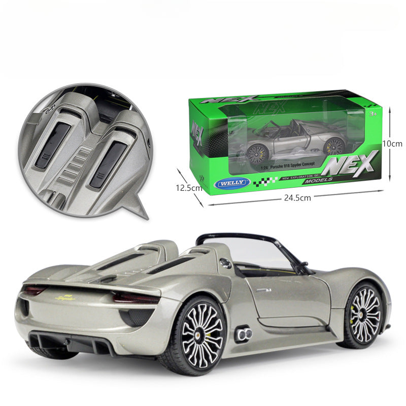 1/24 Scale Porsche 918 Spyder Concept Diecast Model Car