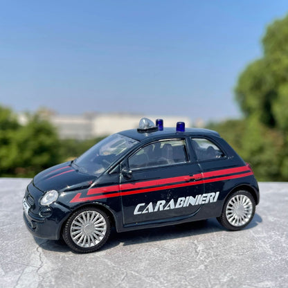 1/43 Scale Fiat 500 Carabinieri Police Car Diecast Model