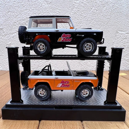 1/64 Scale 1966 Ford Bronco Hardtop Convertible Diecast Model Cars Auto-Lift 2-Pack