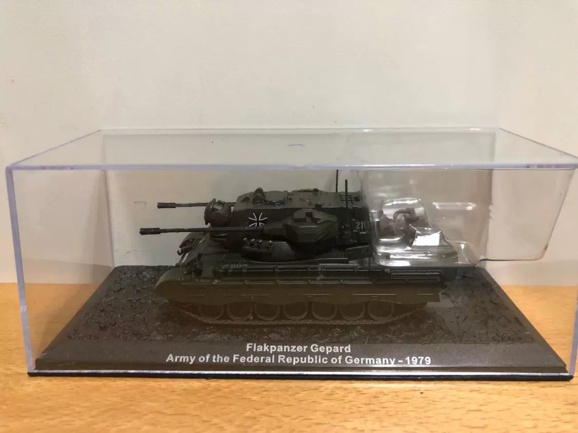 1/72 Scale 1979 Flakpanzer Gepard German Self-Propelled Anti-Aircraft Gun (SPAAG) Diecast Model