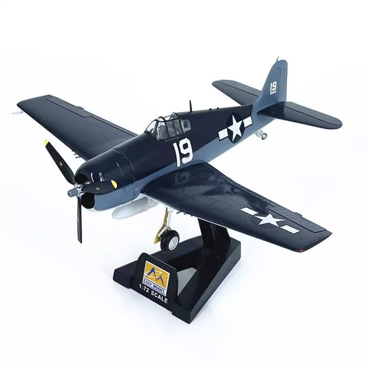 1/72 Scale Grumman F6F-5 Hellcat Carrier-Based Fighter Pre-built Collectible WWII US Aircraft Plastic Model