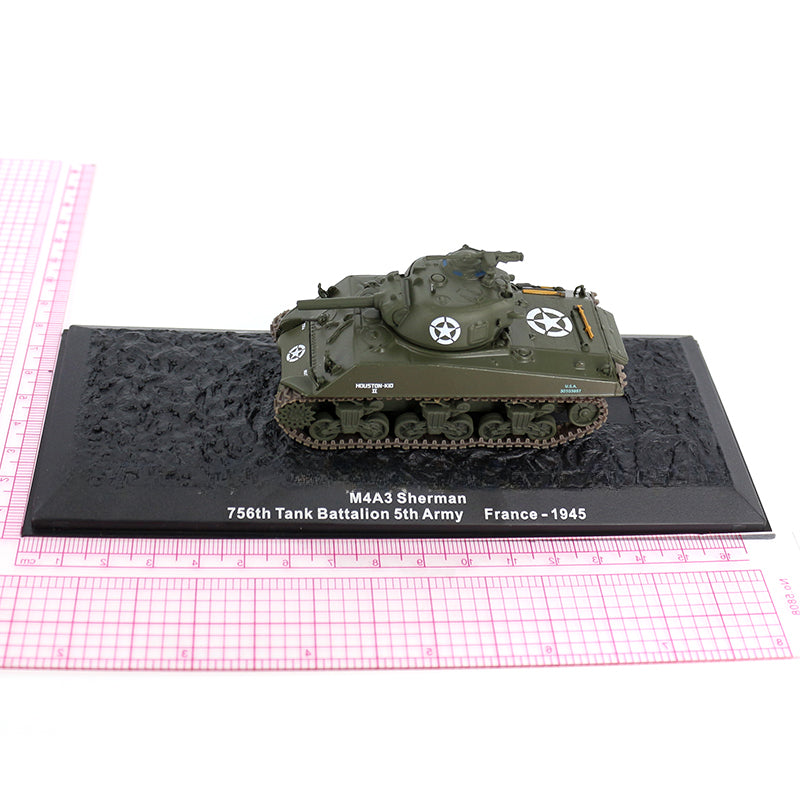 1/72 Scale 1945 M4A3 Sherman WWII US Tank Diecast Model