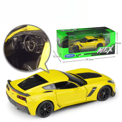 1/24 Scale 2017 Chevrolet Corvette Z06 Sports Car Diecast Model