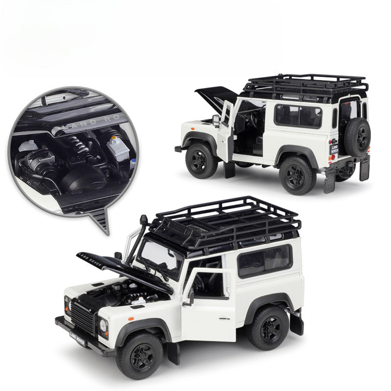 1/24 Scale Land Rover Defender (L316) Classic Diecast Model Car