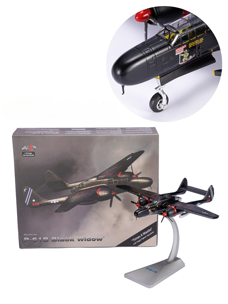 1/144 Scale Northrop P-61 Black Widow Night Fighter Diecast Model Aircraft