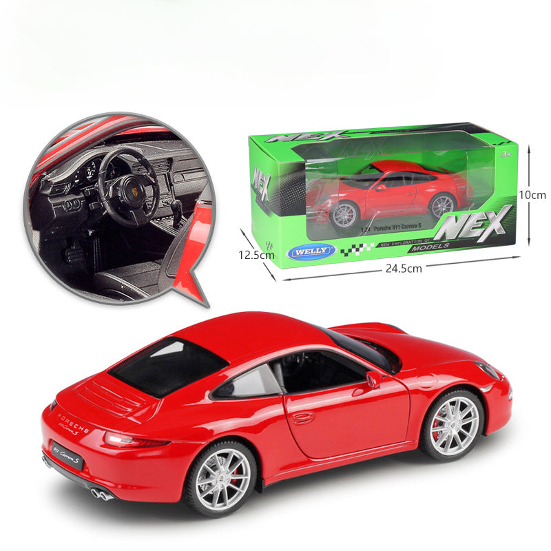 1/24 Scale Porsche 911 (991) Carrera S Sports Car Diecast Model