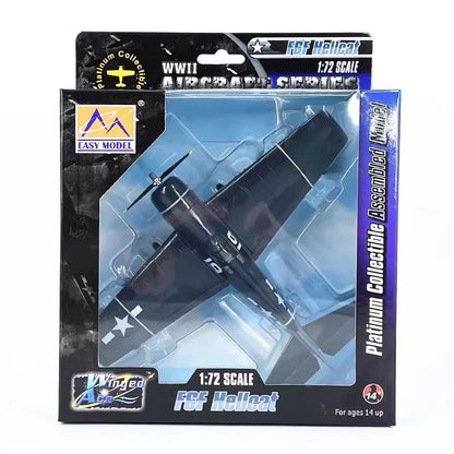 1/72 Scale Grumman F6F-5 Hellcat Carrier-Based Fighter Pre-built Collectible WWII US Aircraft Plastic Model