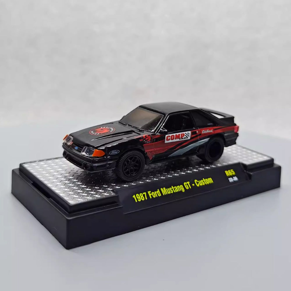 1/64 Scale 1987 Ford Mustang GT Custom Sports Car Diecast Model