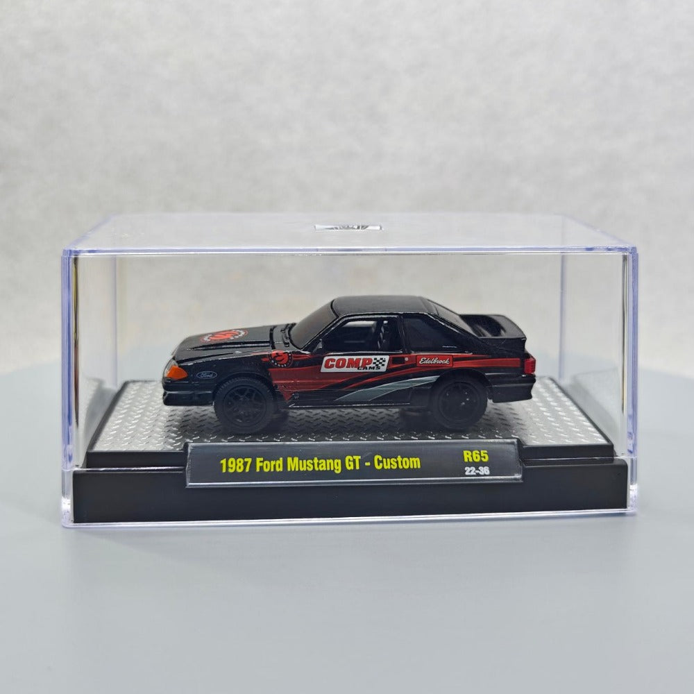 1/64 Scale 1987 Ford Mustang GT Custom Sports Car Diecast Model