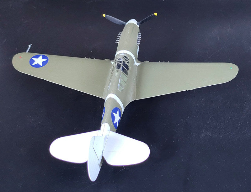 prebuilt 1/48 scale P-40 Warhawk aircraft model 39311