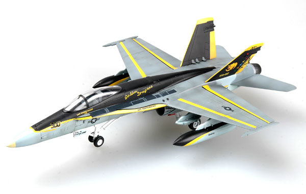 1/72 scale prebuilt F/A-18C Hornet combat jet fighter aircraft model 37116