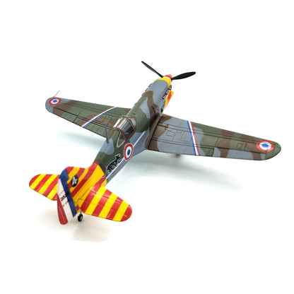 prebuilt 1/72 scale D.520 Vichy French fighter airplane model 36338