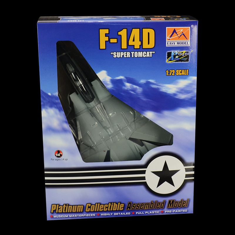 F-14D VF-101 Tomcat jet fighter pre-built 1/72 scale collectible plastic military airplane model