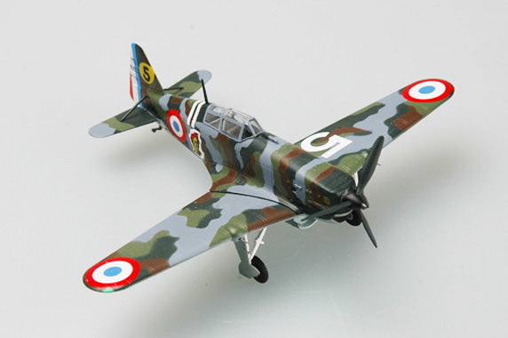 prebuilt 1/72 scale French Morane-Saulnier M.S.406 fighter airplane model 36327