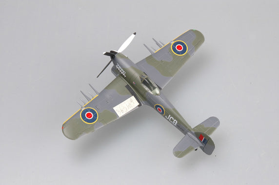 prebuilt 1/72 scale Hawker Typhoon fighter airplane model 36310