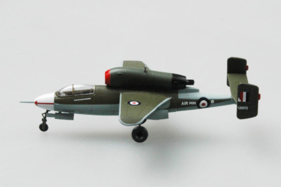 prebuilt 1/72 scale He 162 A-2 fighter aircraft model 36349