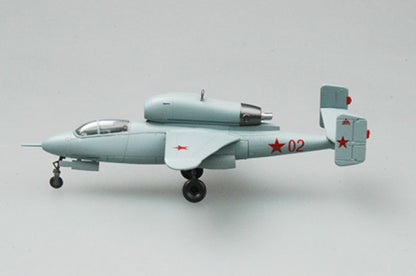 prebuilt 1/72 scale He 162 A-2 fighter aircraft model 36346