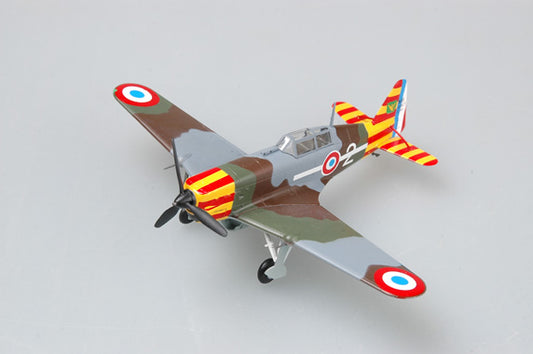 prebuilt 1/72 scale Vichy French M.S.406 fighter aircraft model 36329