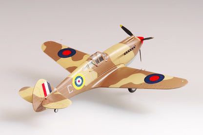 prebuilt 1/72 scale P-40 Warhawk fighter aircraft model 37208