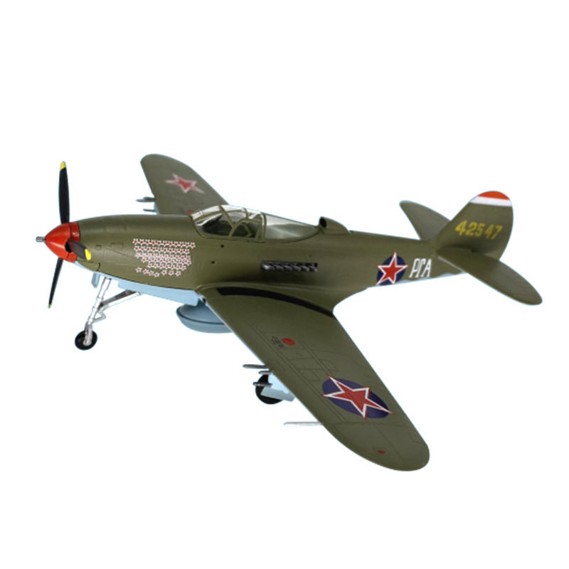 prebuilt 1/72 scale P-39Q Airacobra fighter aircraft model 36322