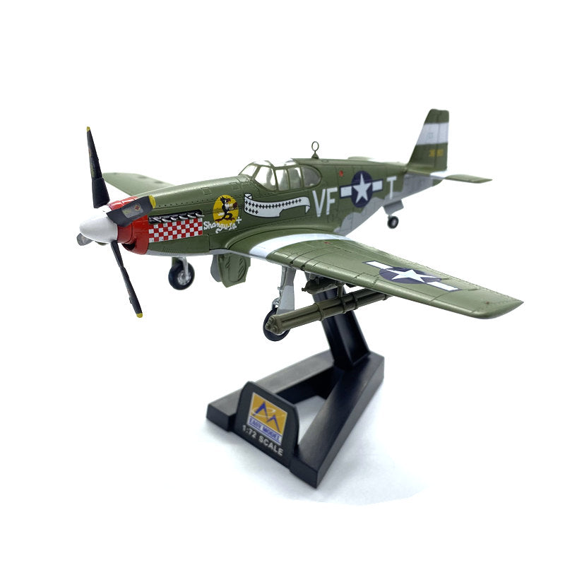 prebuilt 1/72 scale P-51B Mustang aircraft model 36359