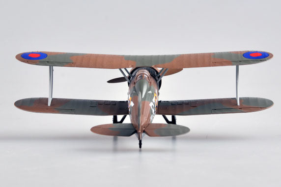 pre-built 1/72 scale Gladiator Mk I biplane model 36458