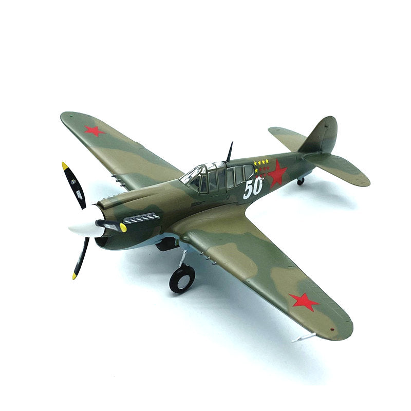 1/72 scale prebuilt P-40E Warhawk WWII fighter aircraft model 37275