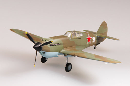 prebuilt 1/72 scale P-40 Warhawk fighter airplane model 37206