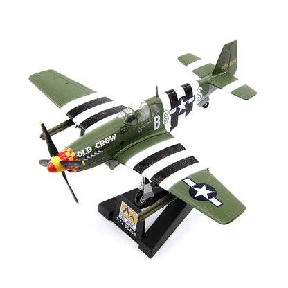 1/72 scale prebuilt P-51B Mustang fighter aircraft model 36358